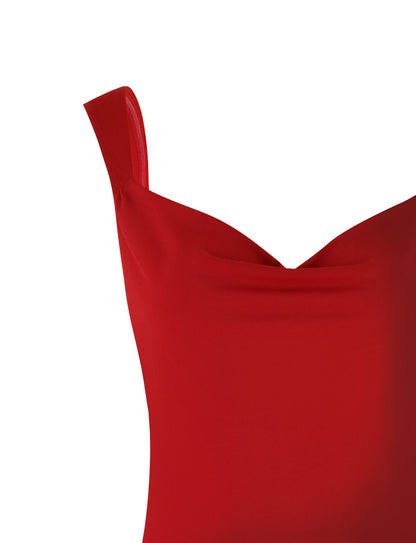 MORANA MINI DRESS - RED : CHERRY RED