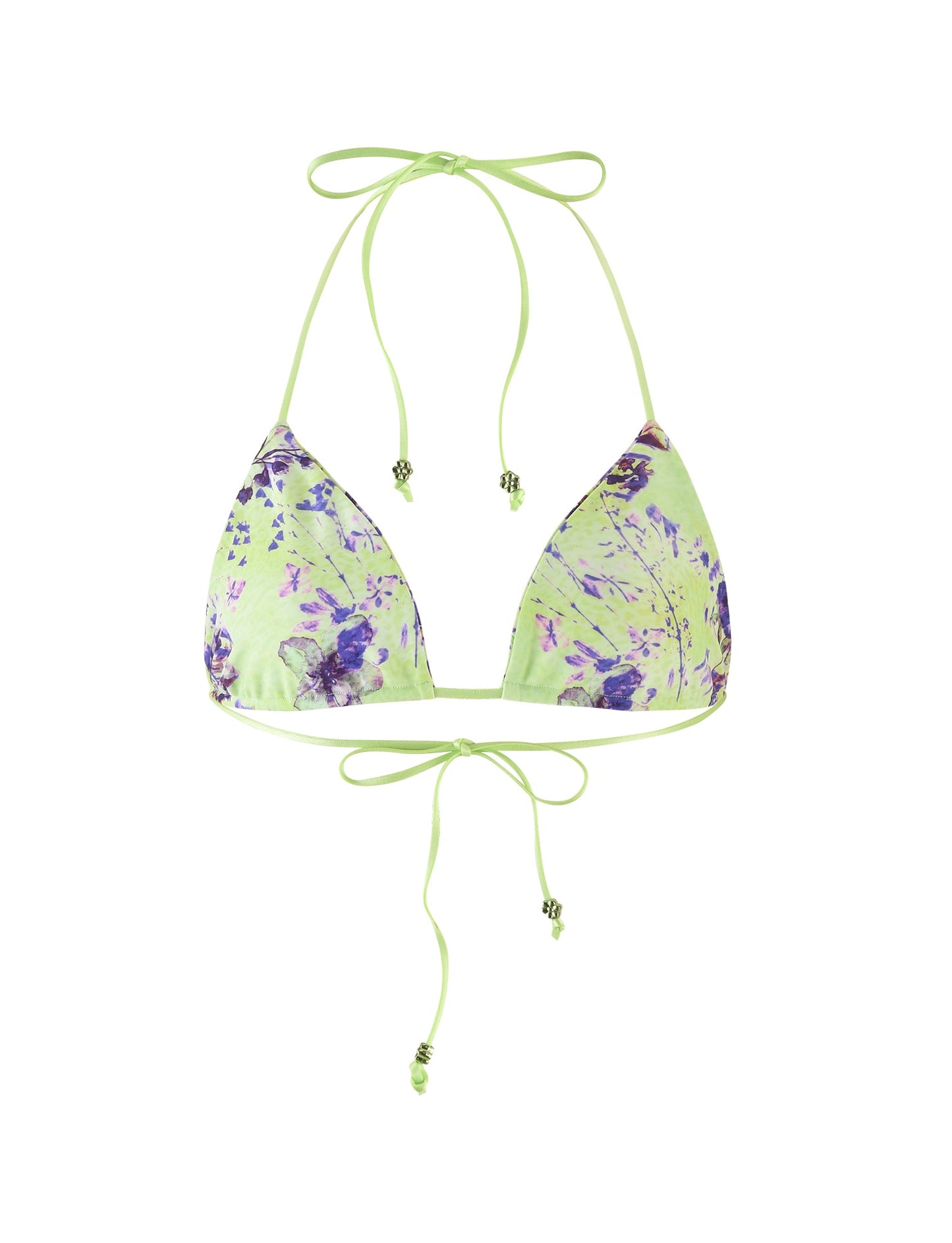 AVE BIKINI TOP - GREEN : BY POPPY FLORAL