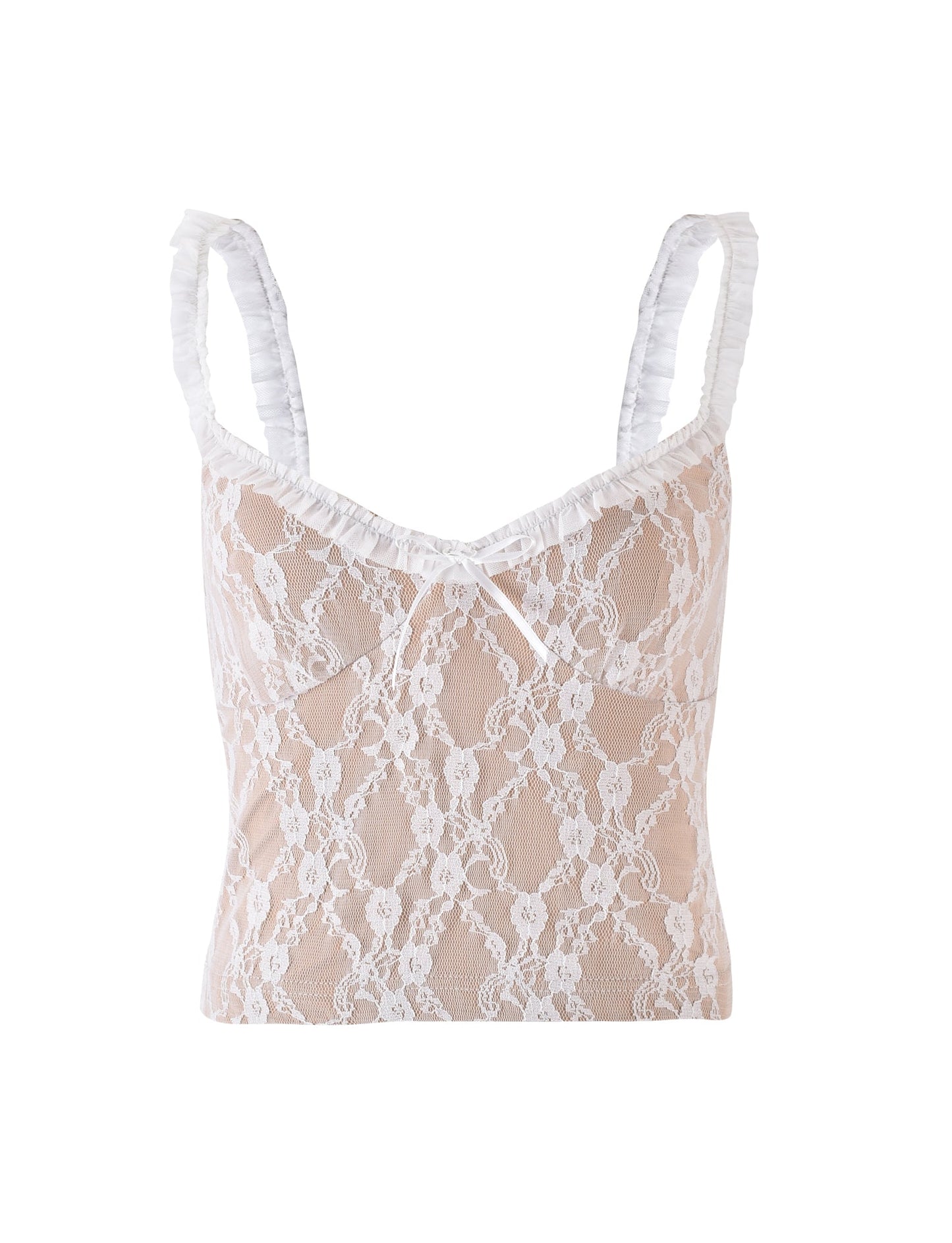 DEJA TOP - WHITE : LACE
