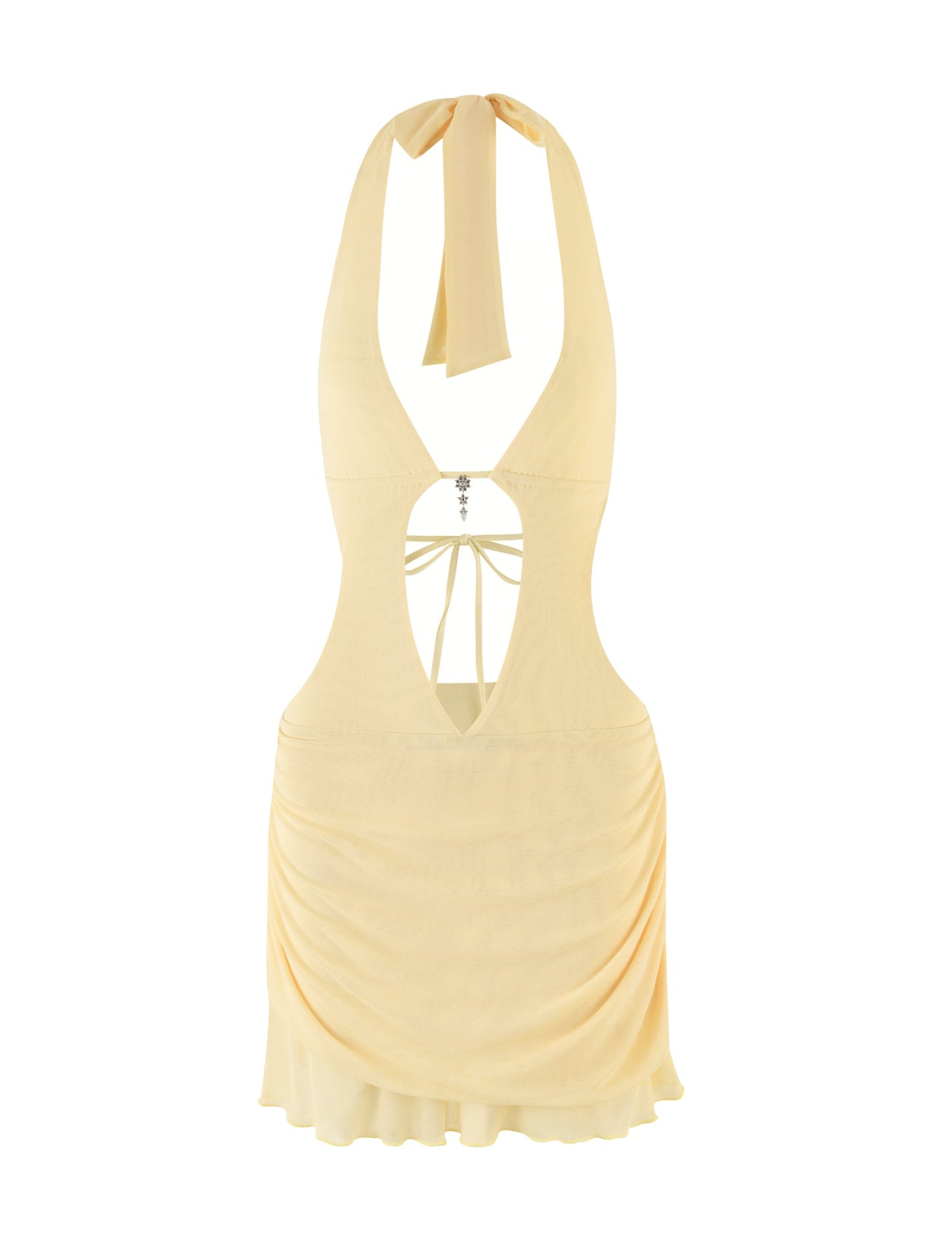 ESHA MINI DRESS - YELLOW : LEMON