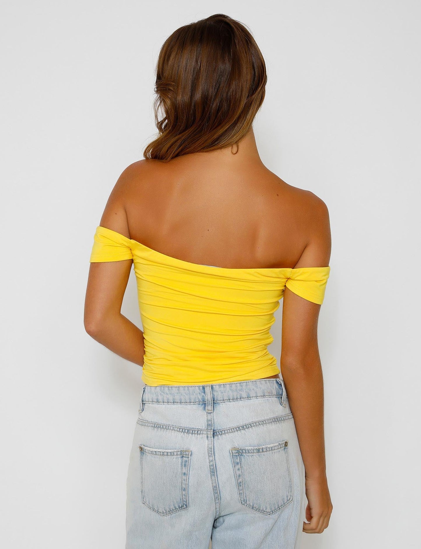 CAIDEN TOP - YELLOW : NEON YELLOW : BRIGHT YELLOW