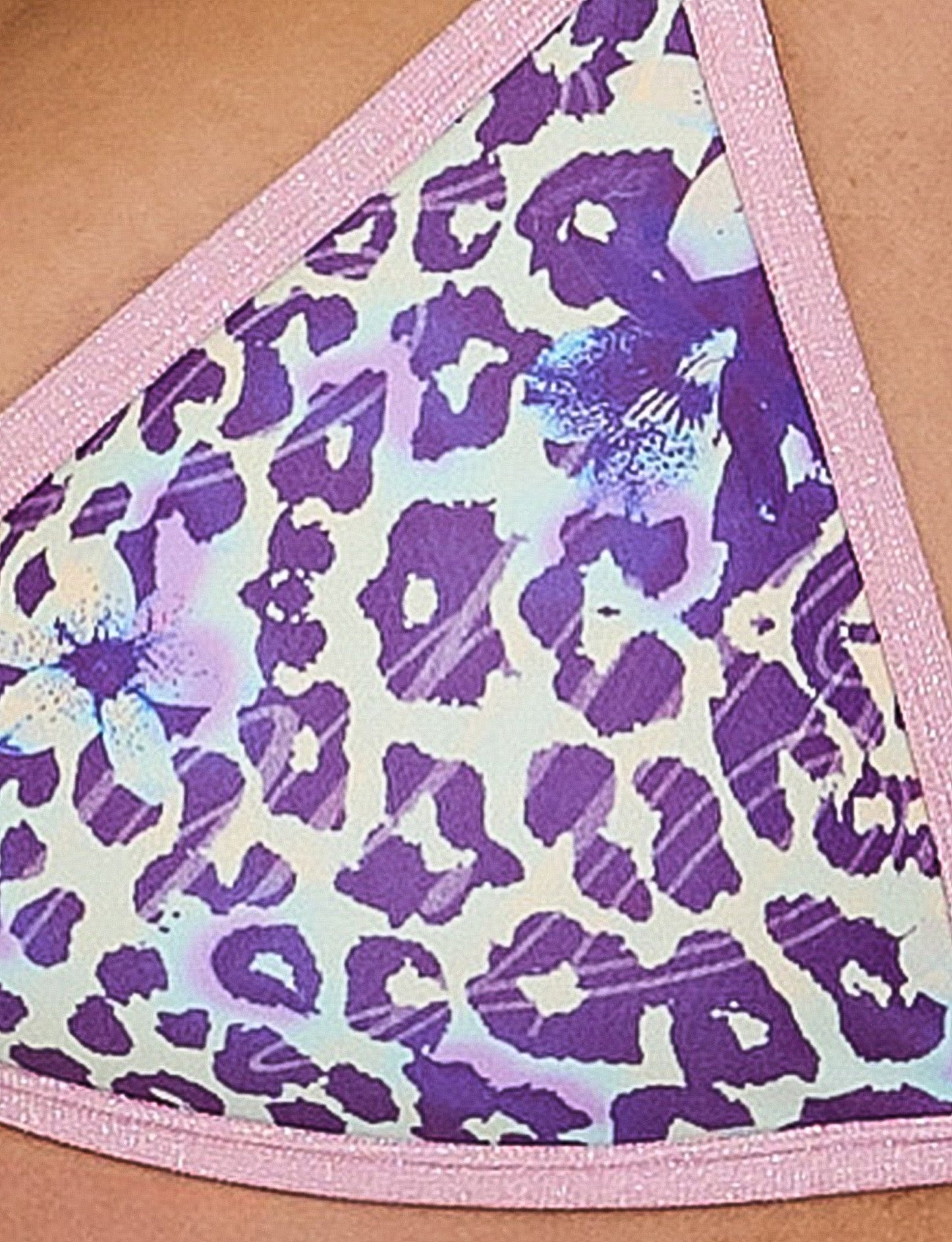 DIANA BIKINI TOP - BLUE : BY POPPY LEOPARD