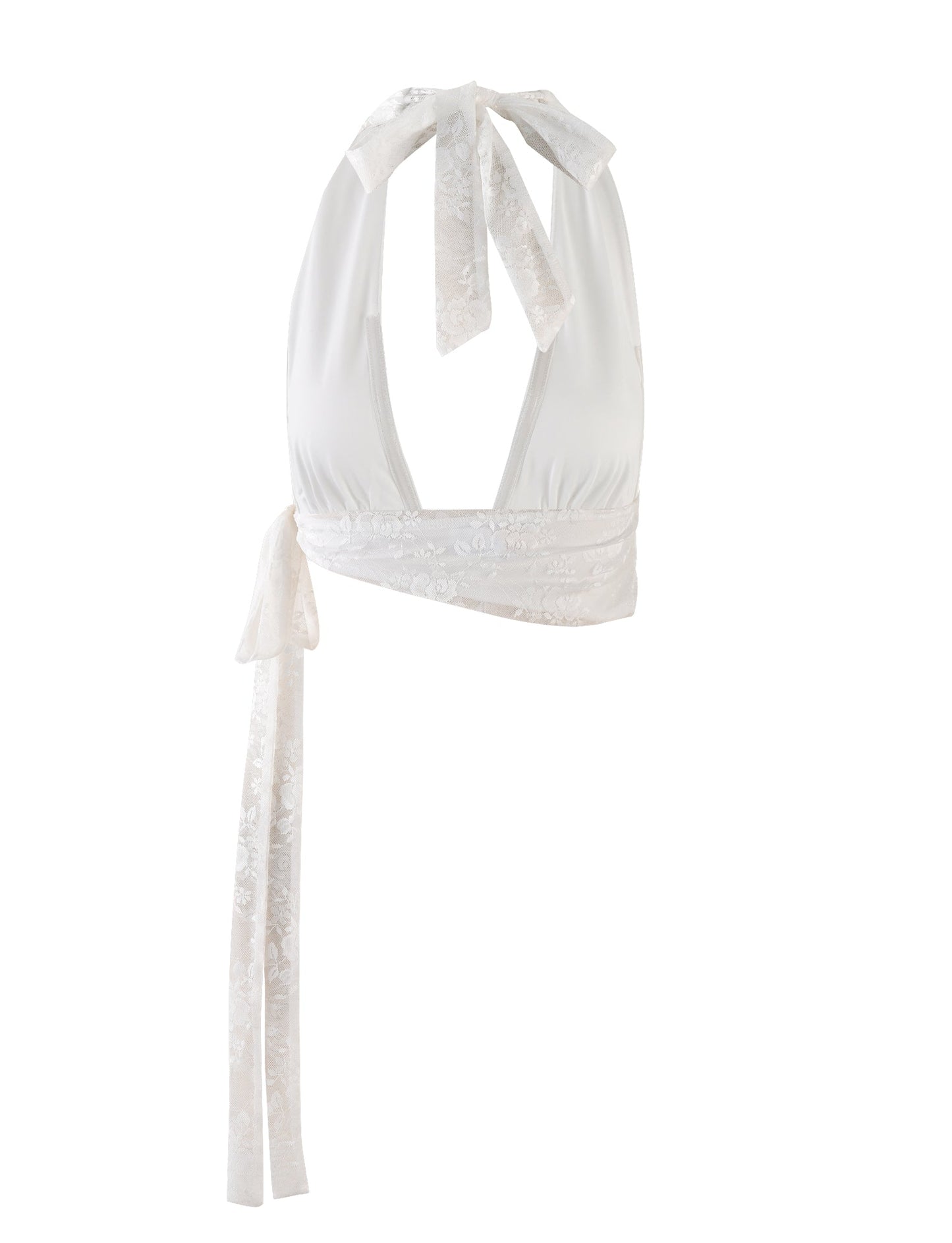 FLORIAN TOP - WHITE : LACE