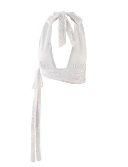 FLORIAN TOP - WHITE : LACE