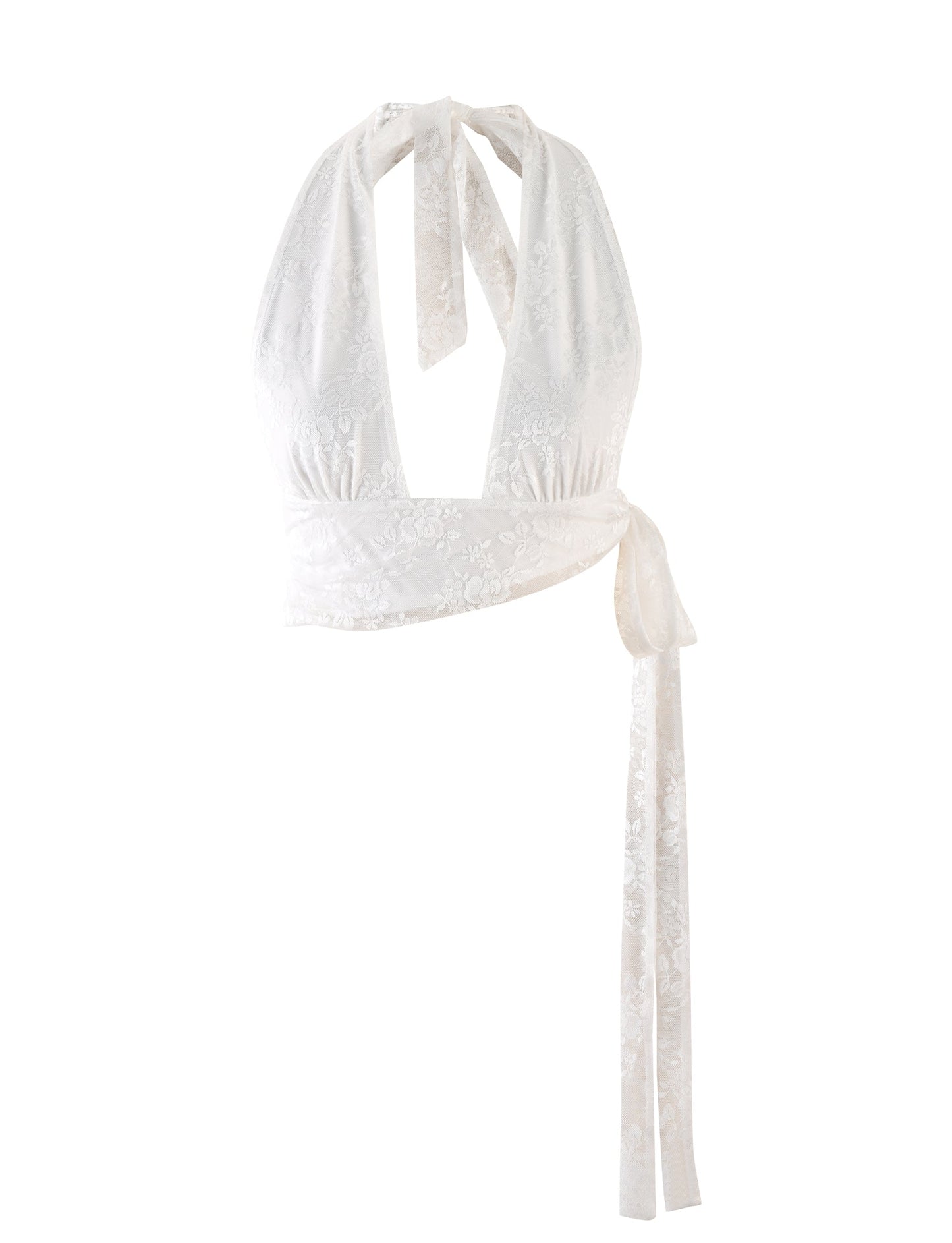 FLORIAN TOP - WHITE : LACE