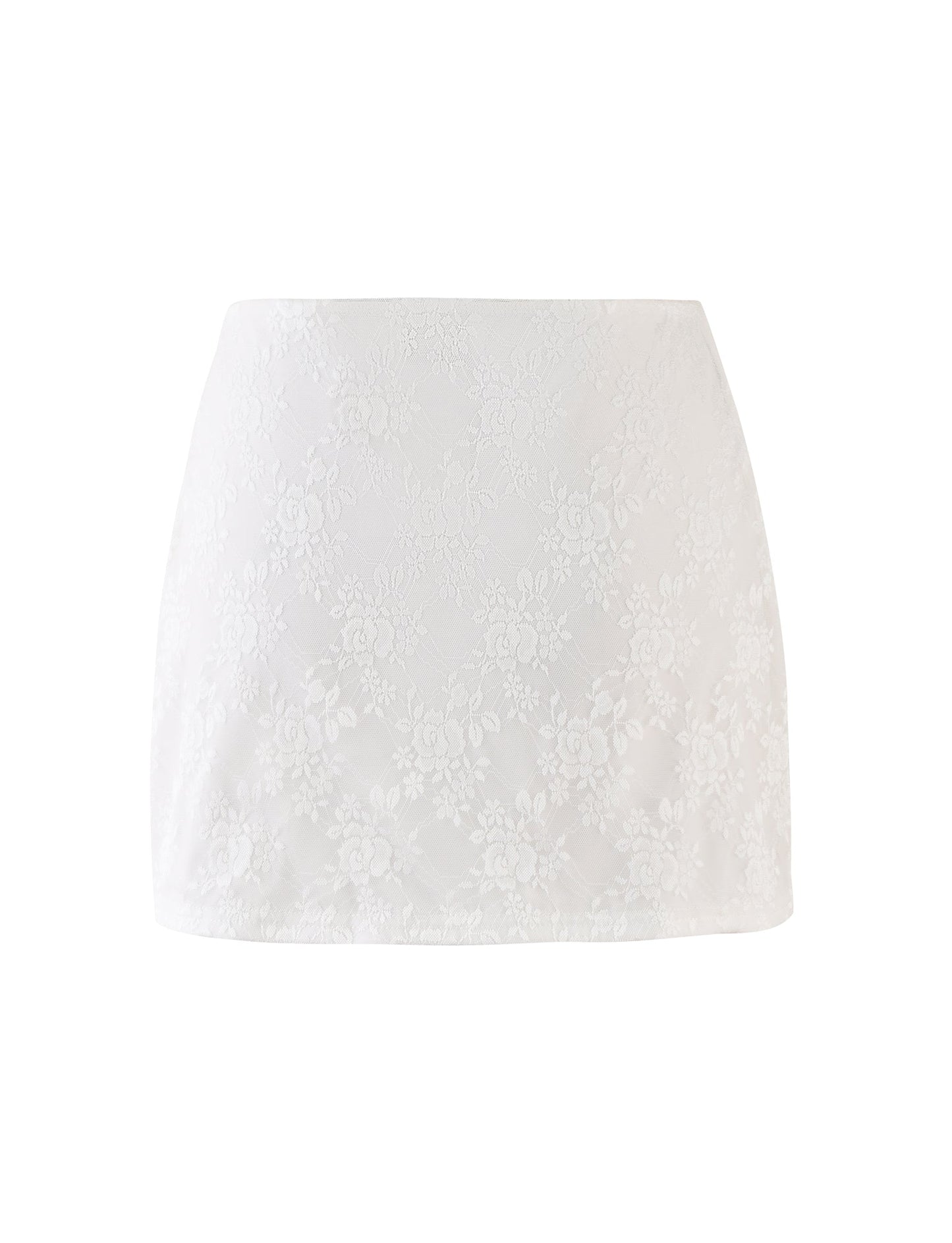 FLORIAN SKIRT - WHITE : LACE