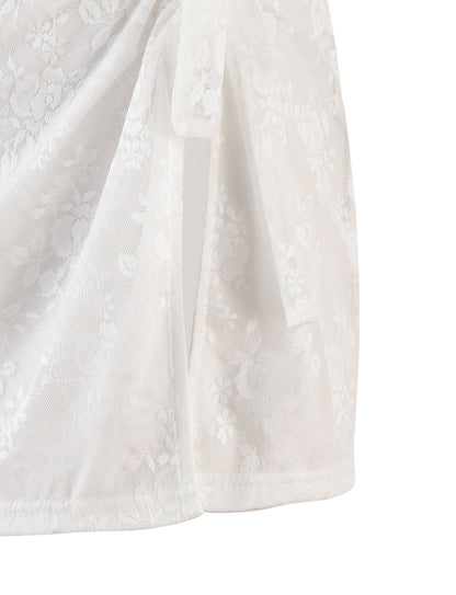 FLORIAN SKIRT - WHITE : LACE