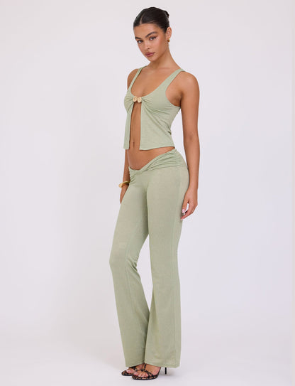 AMETHYST TOP - GREEN : GREEN SPARKLE