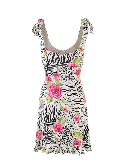 BRYNNE DRESS - MULTI : ZEBRA