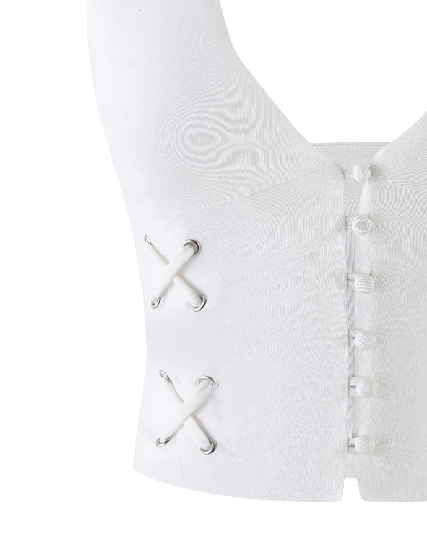 HALSEY TOP - WHITE : CREAM