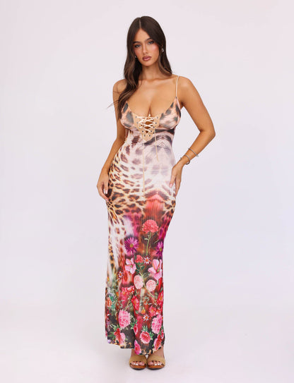 KALILAH DRESS - MULTI : LEOPARD