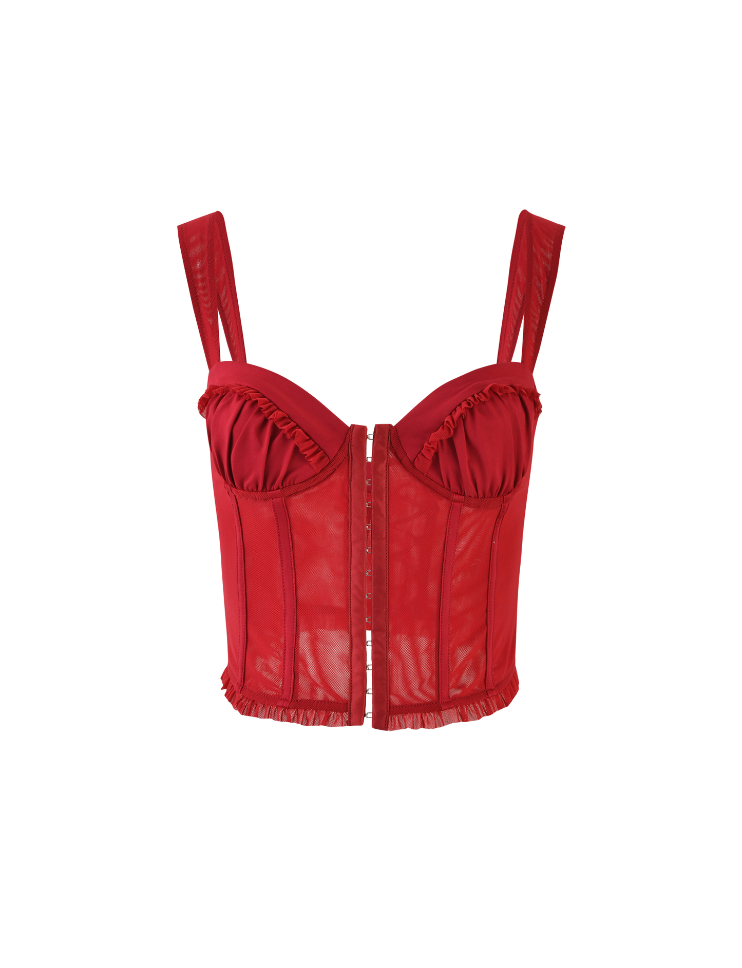 GINNY TOP - RED : CHERRY RED