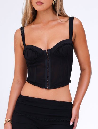 GINNY TOP - BLACK