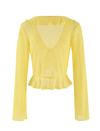 CORVIN TOP - YELLOW : LEMON