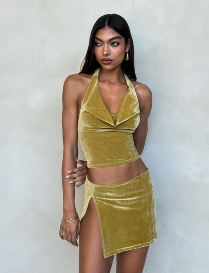HARLOWE TOP - GOLD