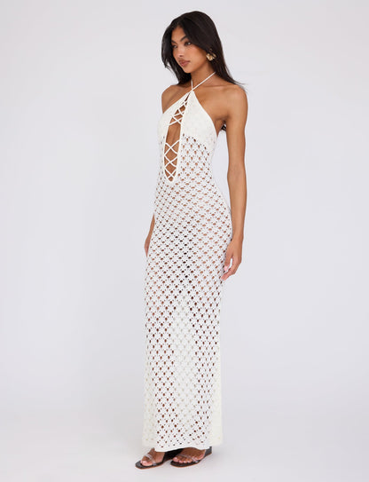 CIARAN DRESS - WHITE