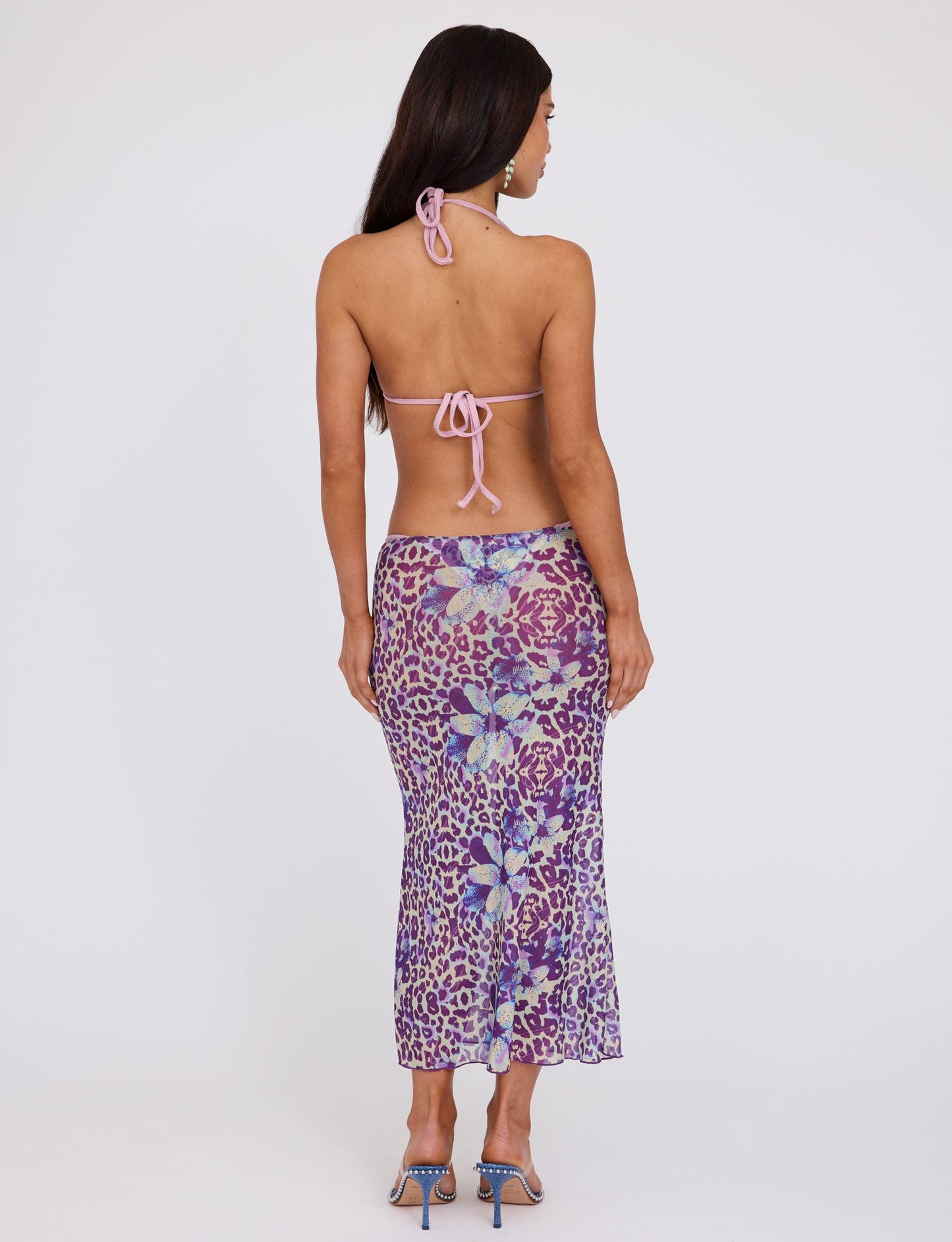 KELLAN SKIRT - PURPLE : BY POPPY LEOPARD