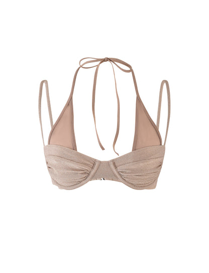 ELLISON BIKINI TOP - GOLD