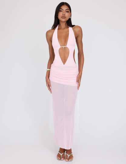ESHA MAXI DRESS - PINK : BABY PINK