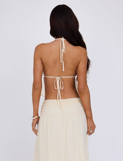 BIRDEE TOP - WHITE : CREAM