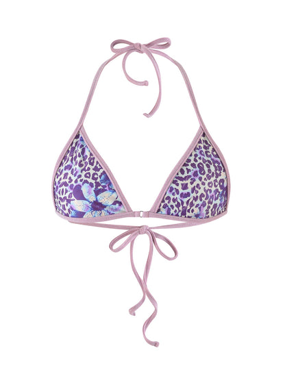 DIANA BIKINI TOP - BLUE : BY POPPY LEOPARD