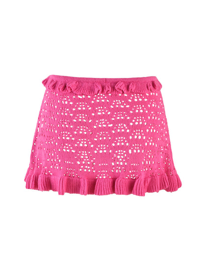 GRAESON SKIRT - PINK : HOT PINK