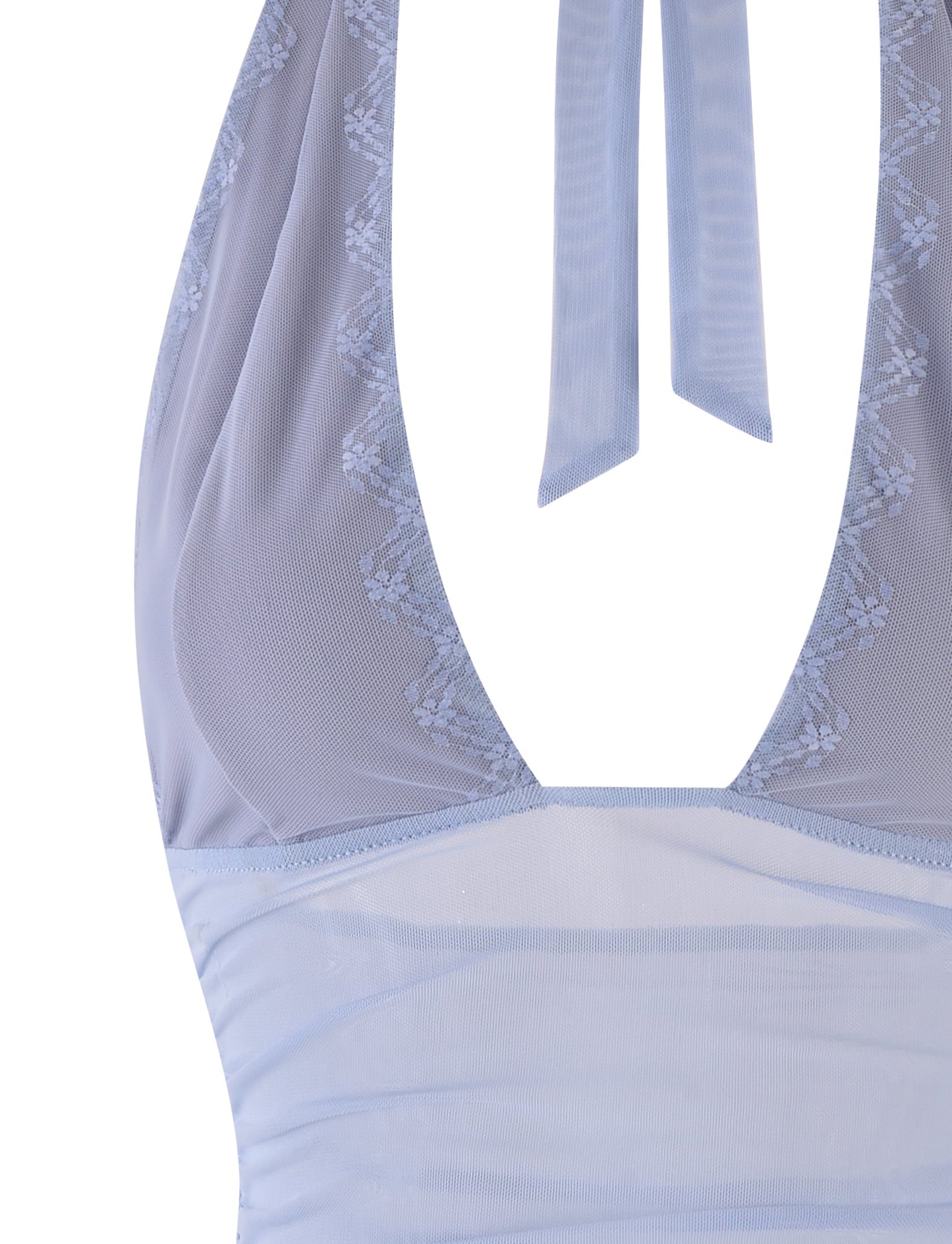 BRESILY TOP - BLUE : STEEL BLUE