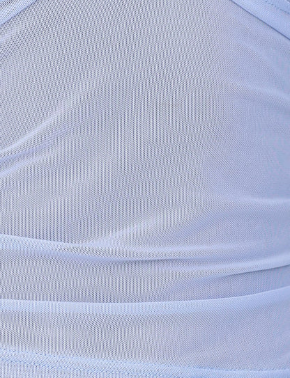 BRESILY TOP - BLUE : STEEL BLUE