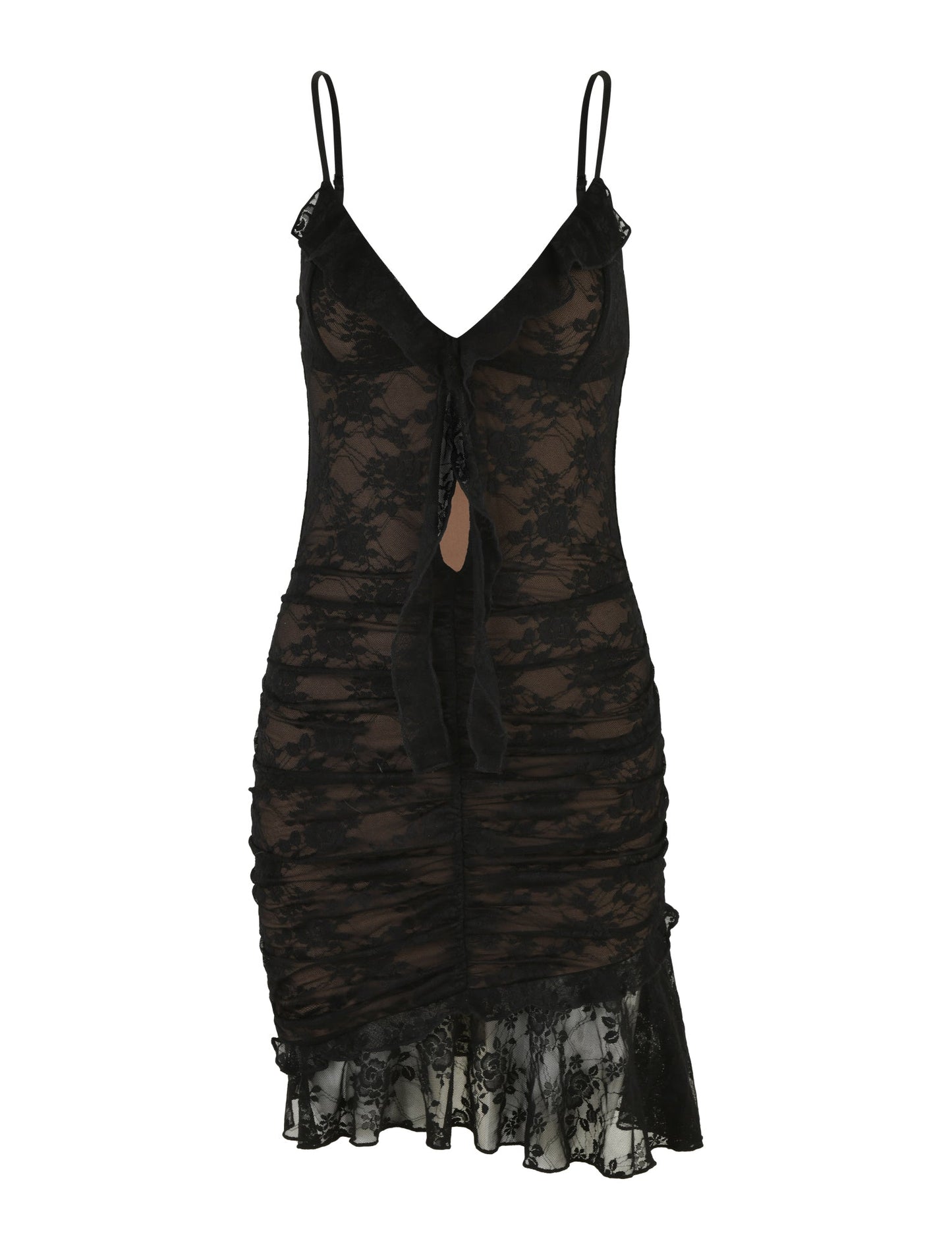 CARLY LACE DRESS - BLACK : LACE