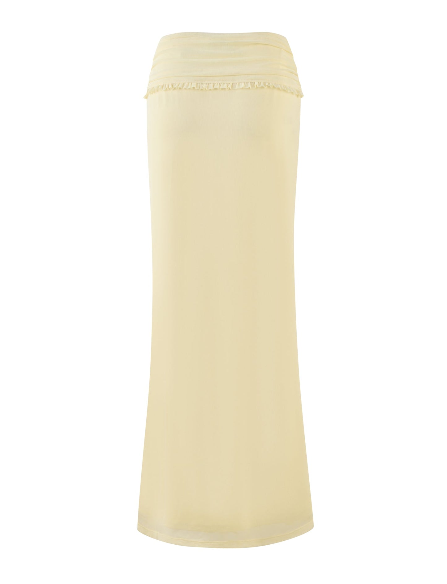 GINNY MAXI SKIRT - YELLOW : LEMON