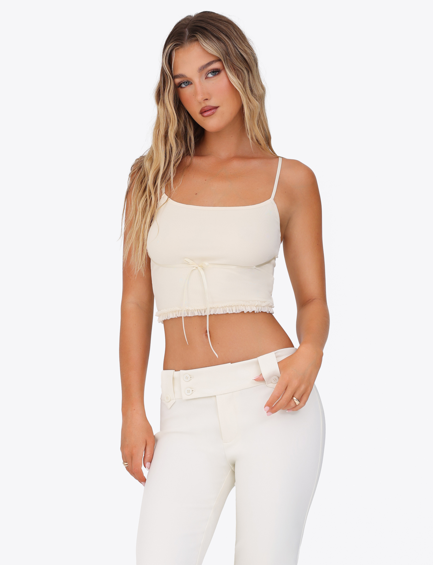 MAISIE TOP - YELLOW : PALE YELLOW