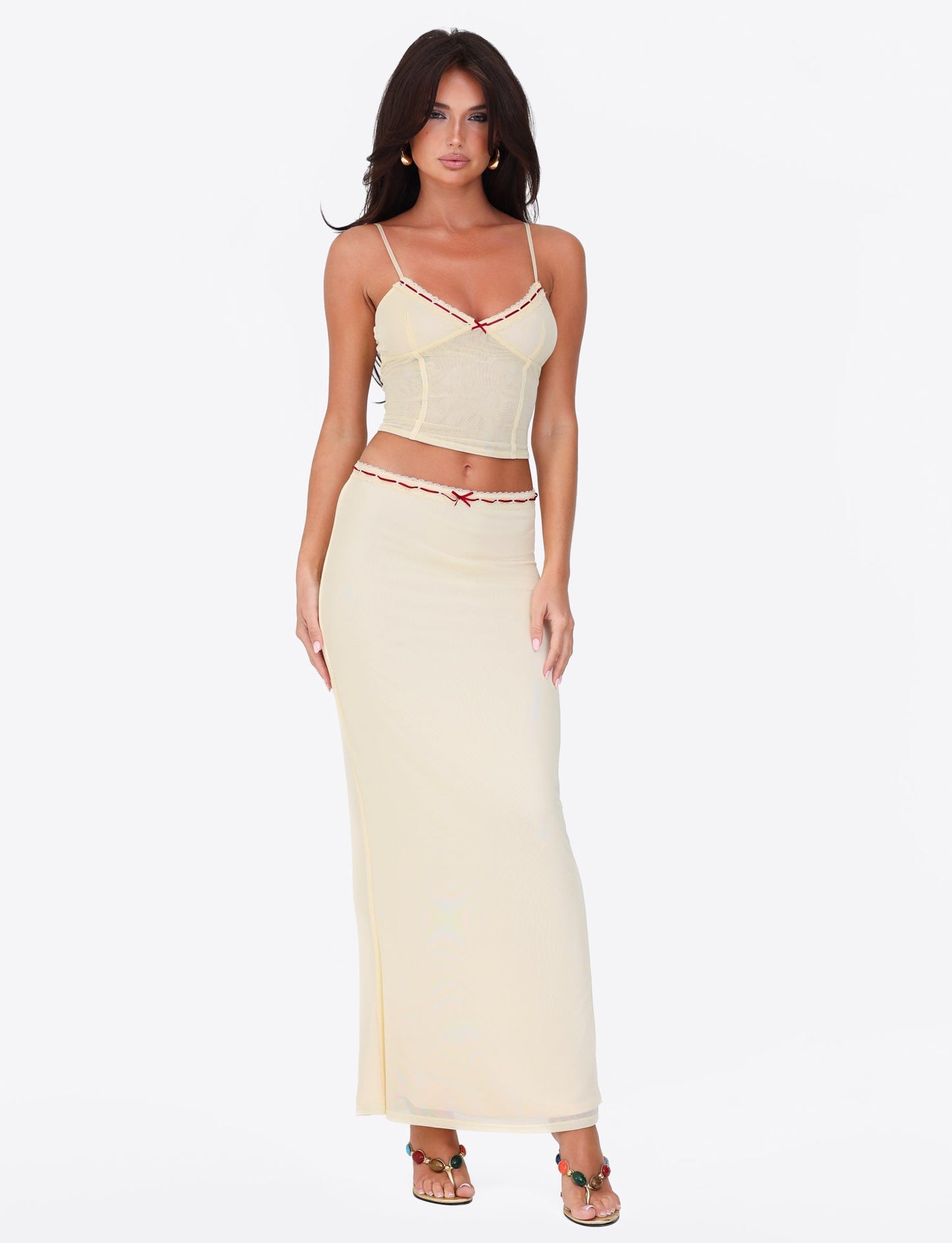FENNEL SKIRT - YELLOW : PALE YELLOW