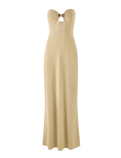 CECILY MAXI DRESS - GOLD