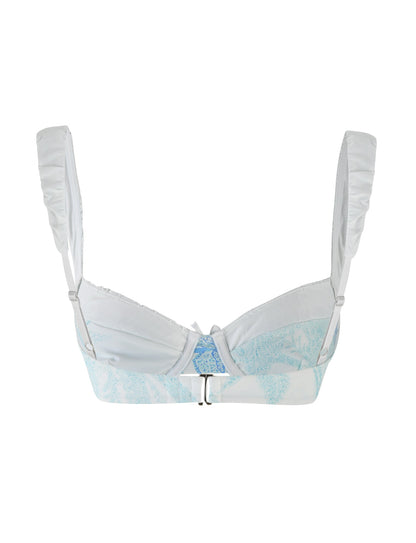 AMARAN BIKINI TOP - BLUE : FLORAL TAPESTRY