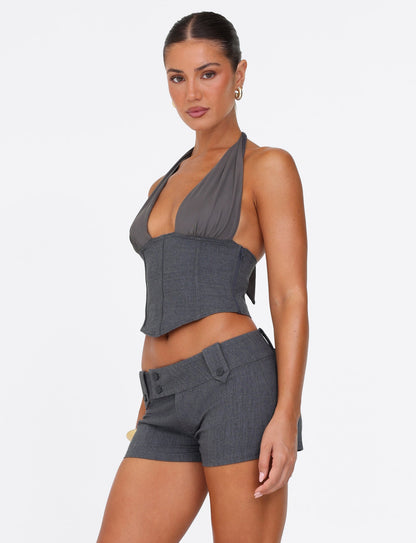 JANECE TOP - GREY
