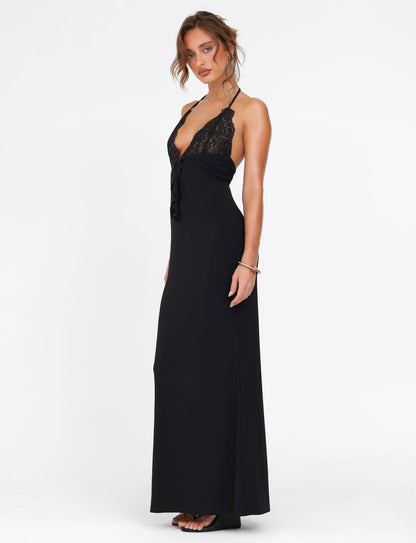 DEENA MAXI DRESS - BLACK