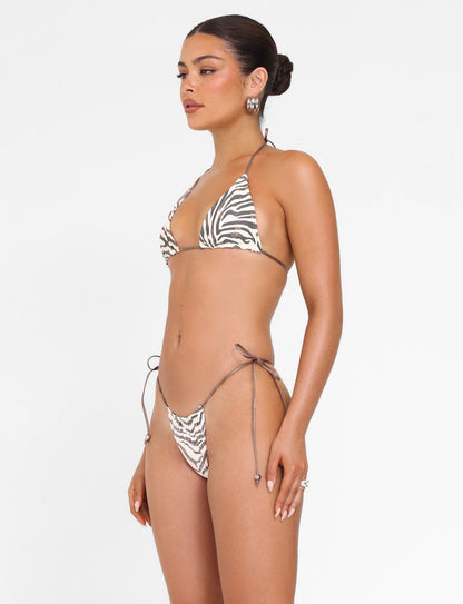 AVE BIKINI BOTTOM - NEUTRAL : ZEBRA