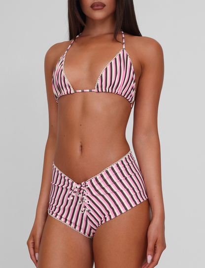 DAZZLE BIKINI BOTTOM - STRIPE