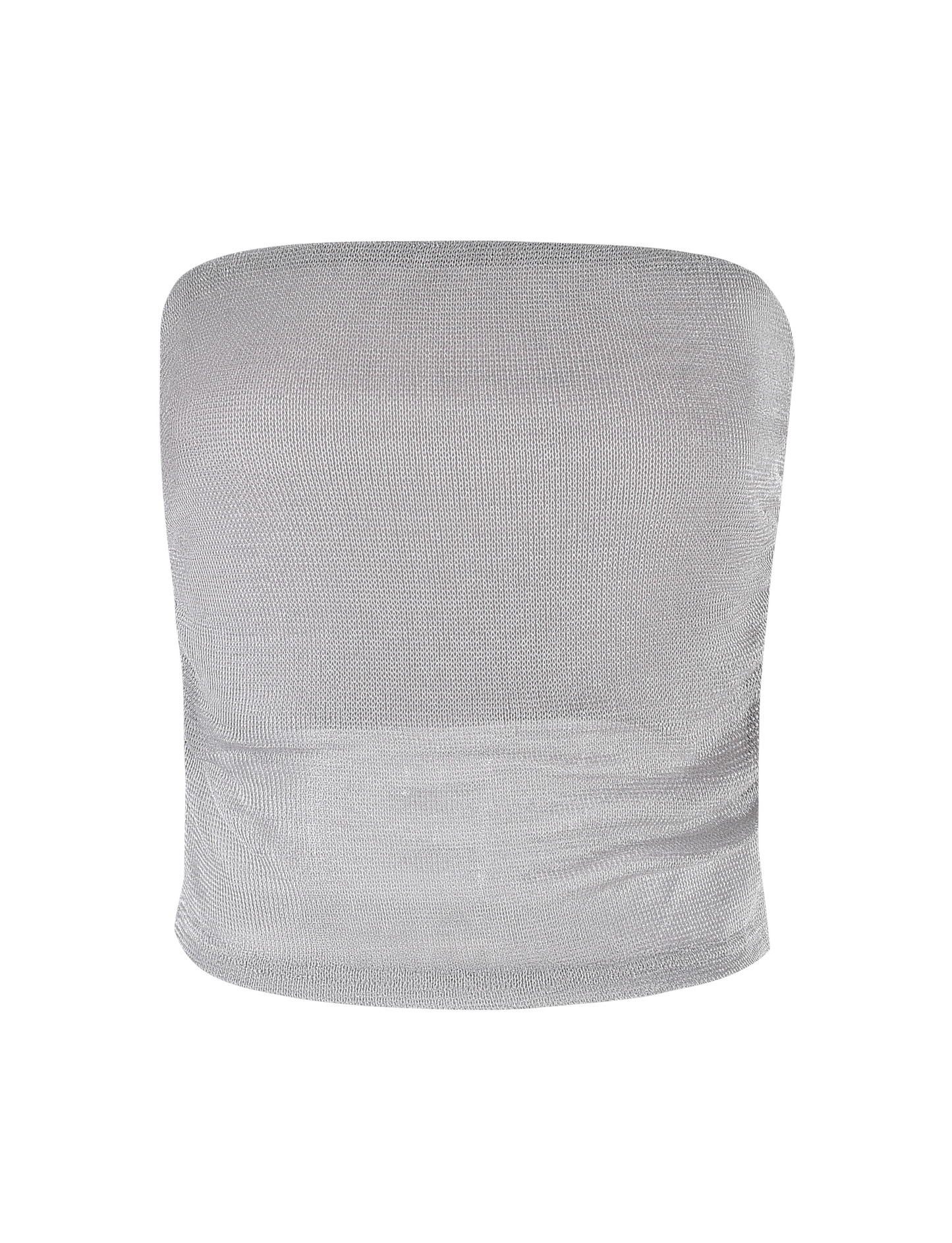 HARRIETT TUBE TOP - SILVER
