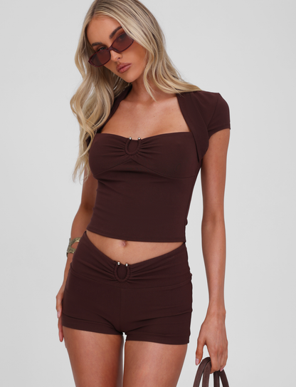 LUNARA SHORT - CHOCOLATE