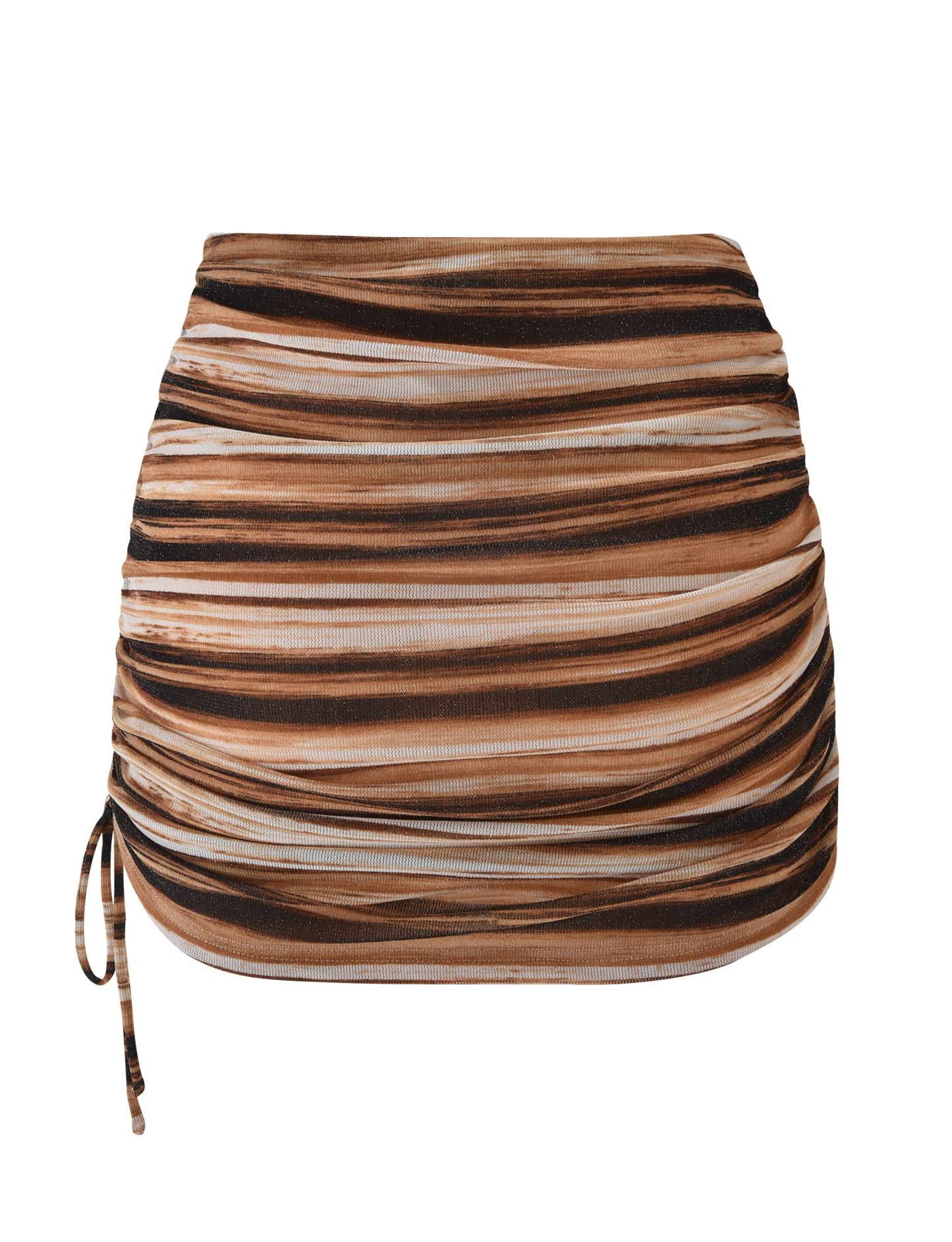 BRAELYN MINI SKIRT - BROWN STRIPE