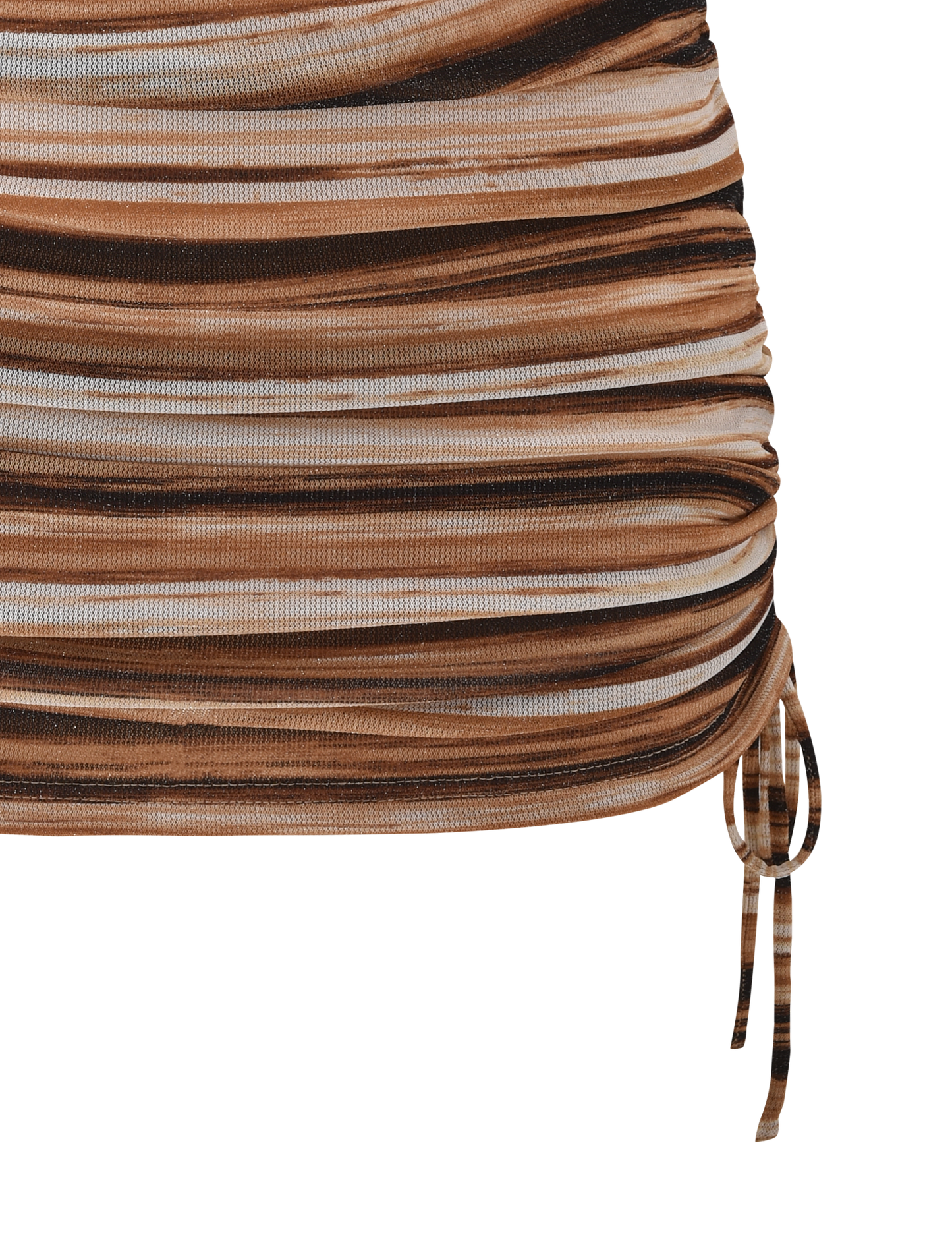 BRAELYN MINI SKIRT - BROWN STRIPE