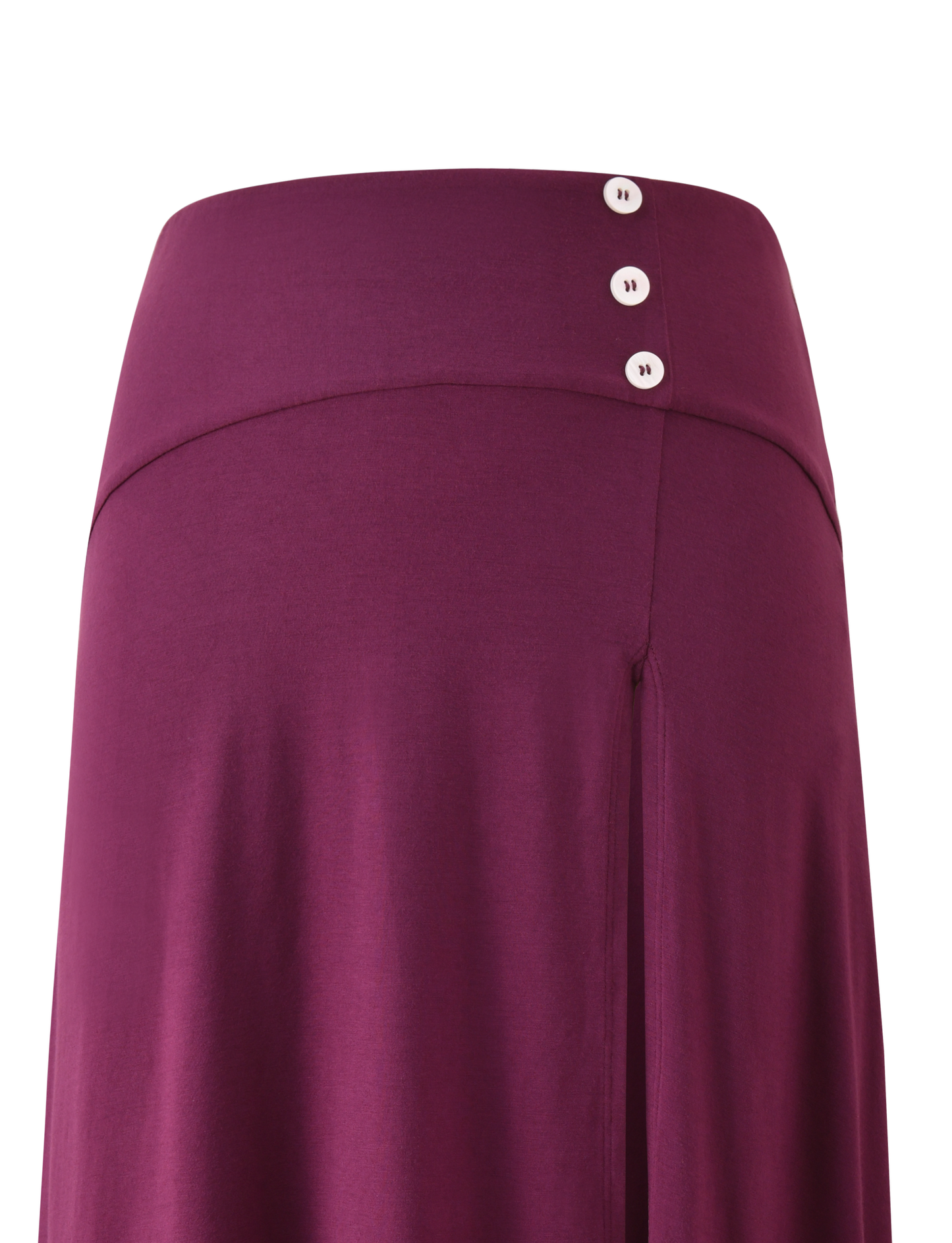 ALYSSA HI LO SKIRT - PLUM