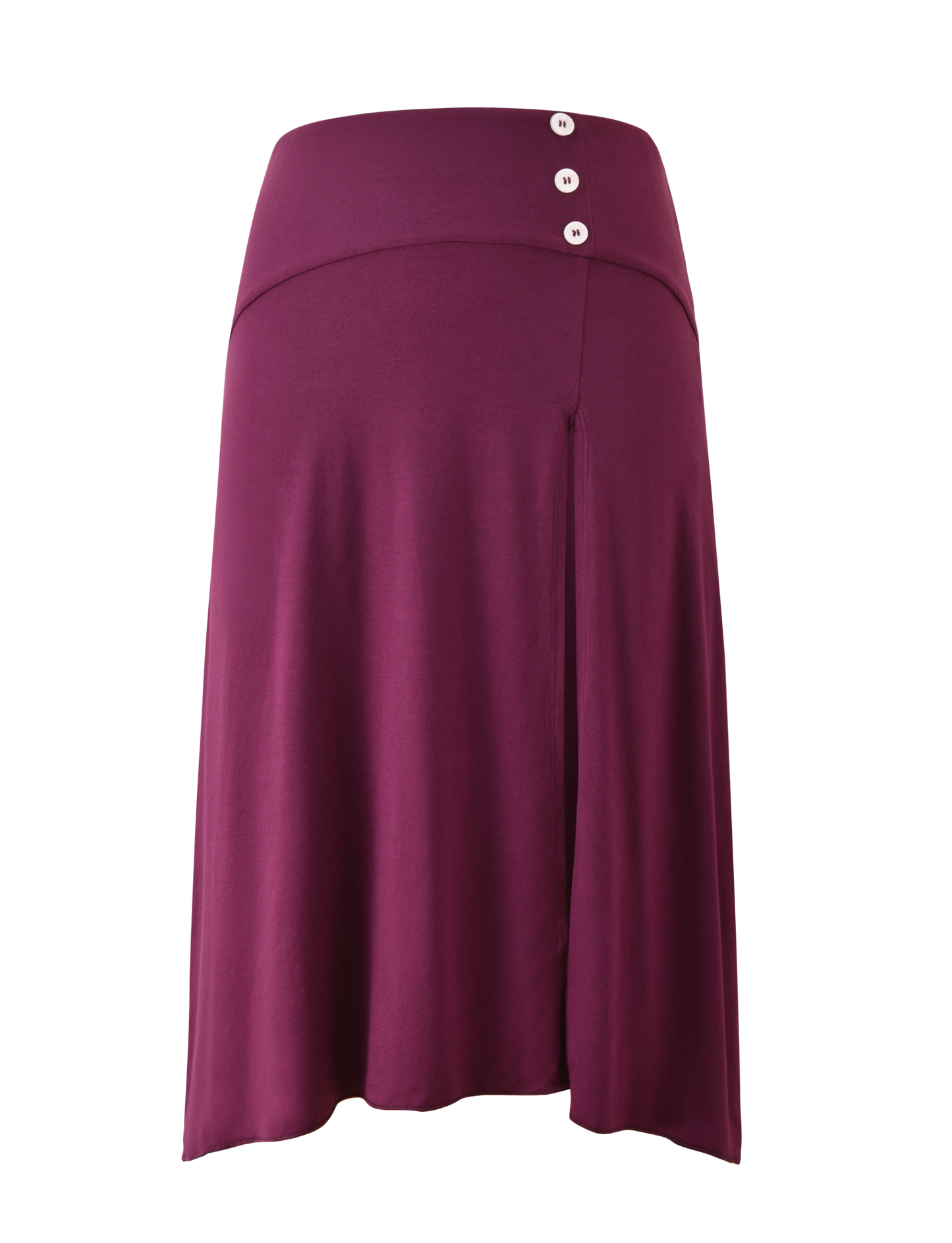 ALYSSA HI LO SKIRT - PLUM