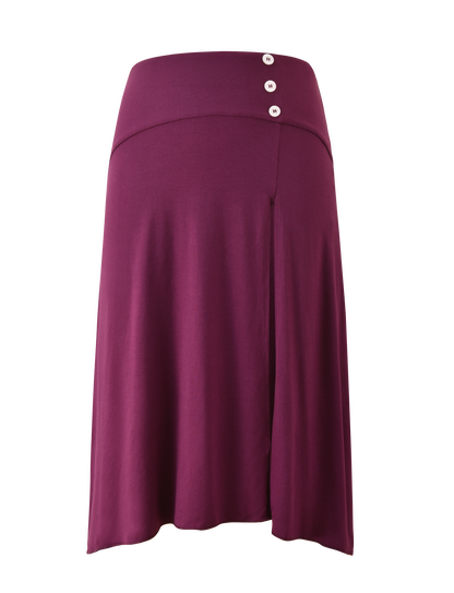 ALYSSA HI LO SKIRT - PLUM