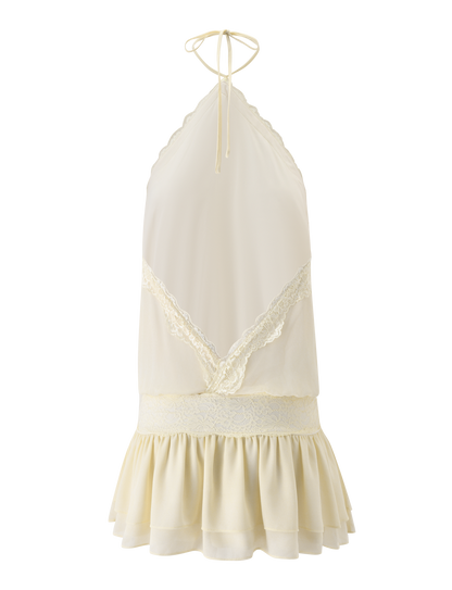 TESSIE MINI DRESS - CREAM