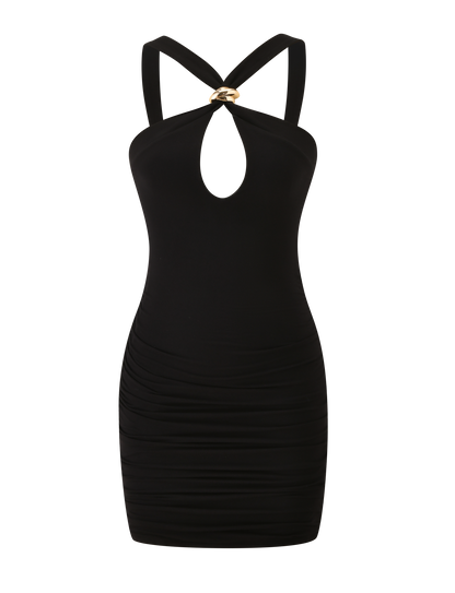 FINCH MINI DRESS - BLACK