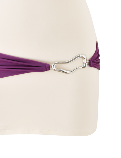EOS MINI DRESS - CREAM AND DUSTY LILAC