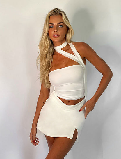DAPHNIE SKORT - WHITE