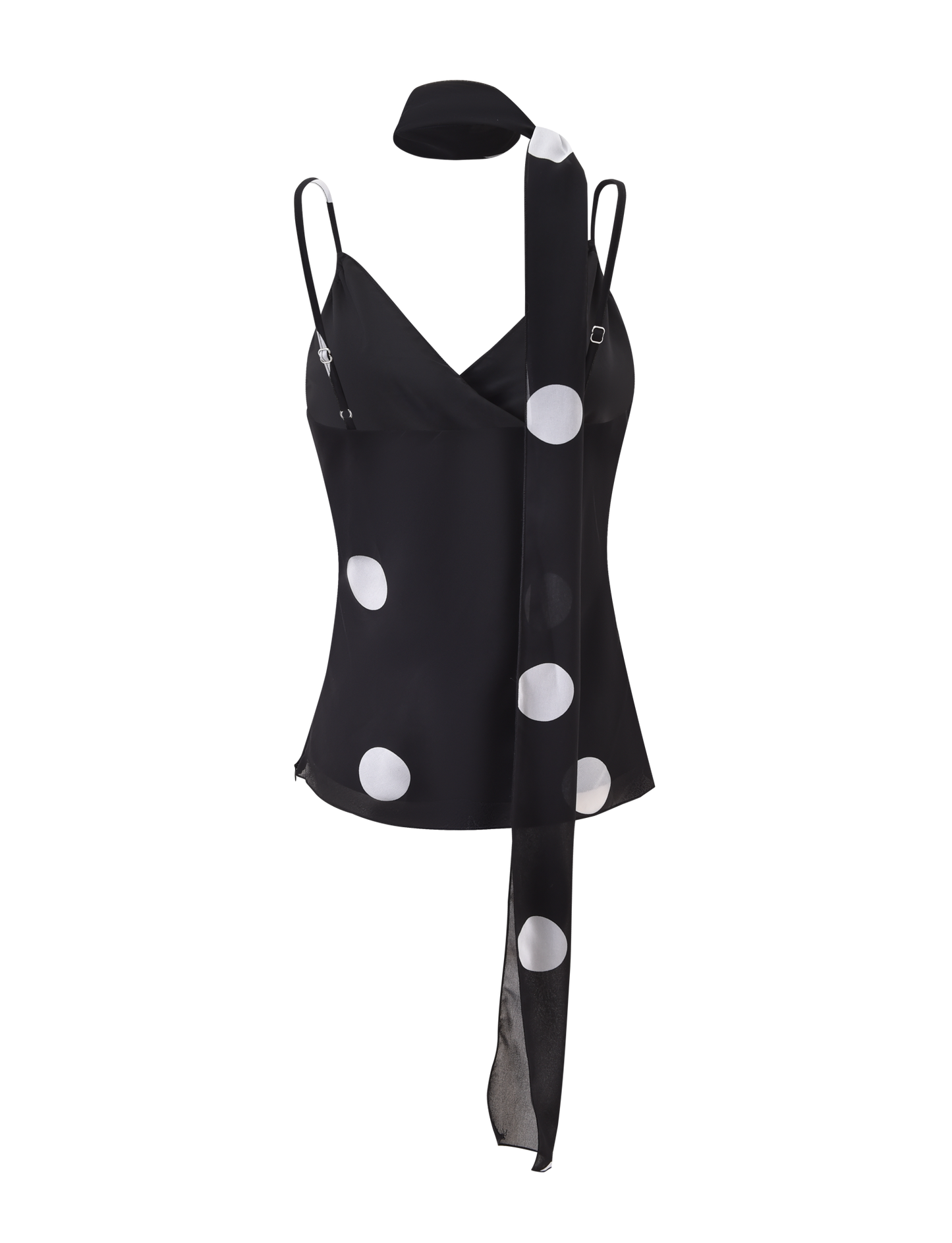 AYDIN SCARF TOP - BLACK